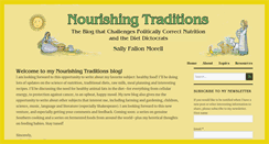 Desktop Screenshot of nourishingtraditions.com